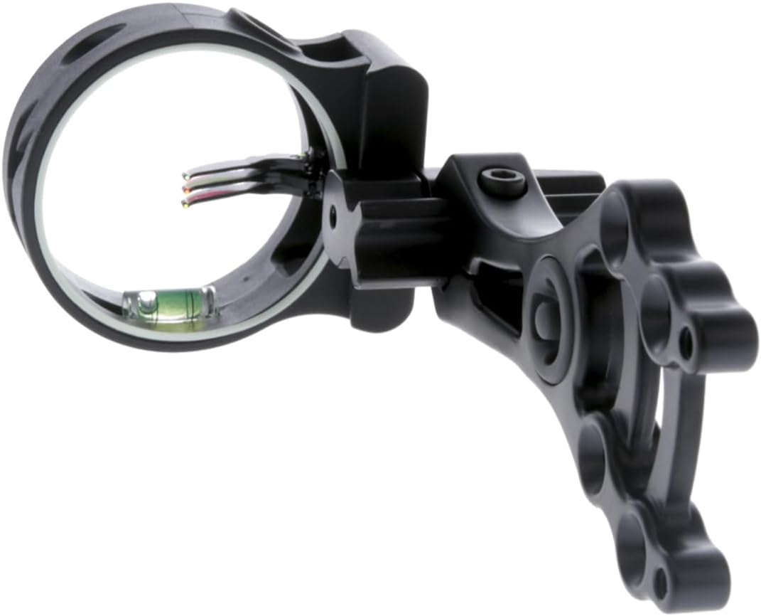 TRUGLO Storm Compact Black Bow Sight - Lightweight & Convertible for Precision Shooting