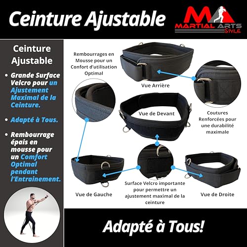 Black Boxing Resistance Bands for MMA Training 150lb Full Body Workout