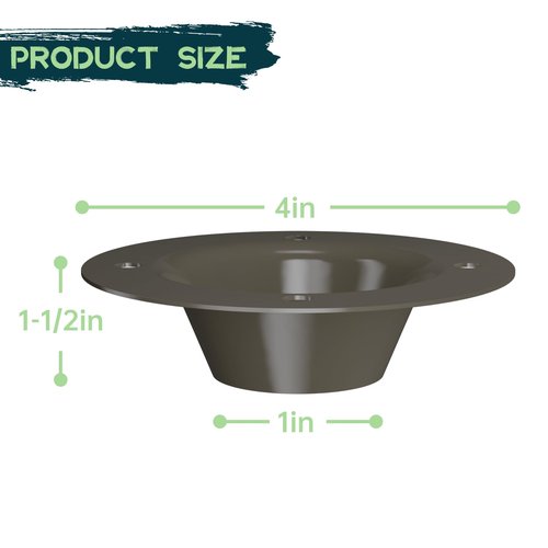 Highwild 6-Volt Deer Feeder Replacement Funnel - 1.5" Drop Metal Funnel for Game Feeder
