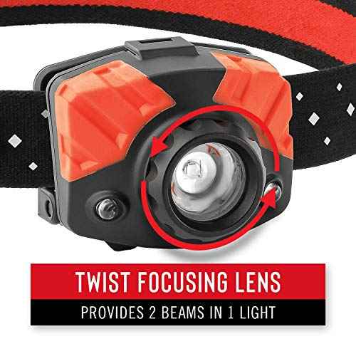 Coast - 20617 COAST FL75R Rechargeable 530 Lumen Dual Color Focusing LED Headlamp, Blue Blue