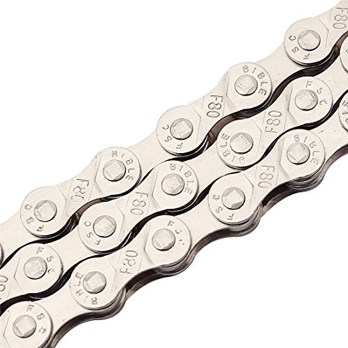 Silver Gold 6-8 Speed Bicycle Chain Set - 116 Links, 1/2x3/32 Inch - Variation of Silvse