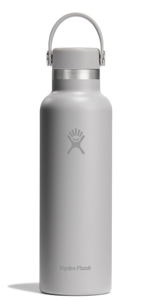 Hydro Flask Water Bottle - Insulated Stainless Steel - Non Spill, Leakproof in 21 Oz Birch Gray
