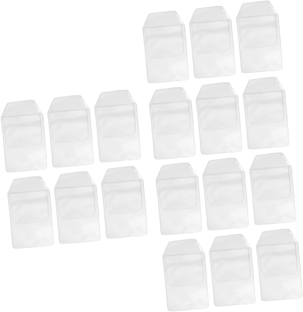 Pack of 20 Transparent PVC Pocket Protectors for Pen Leaks - Clear Pen Leak Protector for Doctors, Nurses, Lab Coats, and Office Supplies - Shirt Pocket Organizer