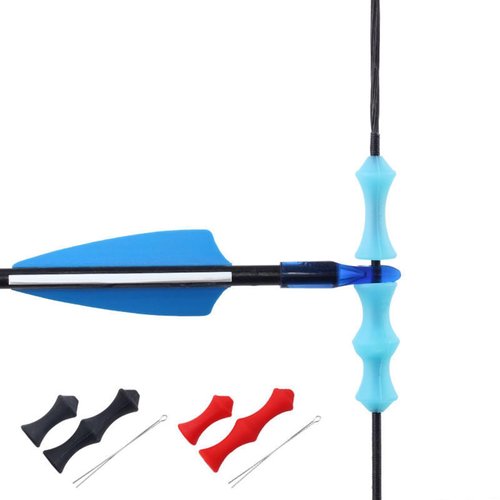 CHENGSHIZI 3 pcs Bow String Finger Savers， Bowstring Finger Guards for Hunting ，Archery Bowstring Finger Protector or Archery Finger Tabs，String Fingers Roller Rubber