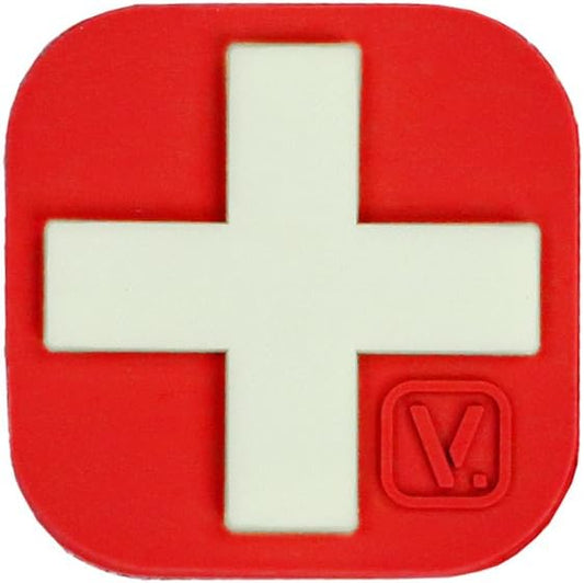 VANQUEST 1-Inch Medical Cross 'Super-Lumen' Glow-in-The-Dark Patch