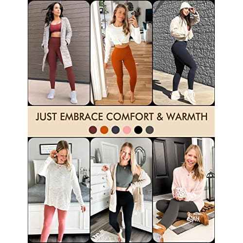 CRZ YOGA Air Feeling High Waisted Leggings for Women 28'' - Warm Thick Workout Buttery Soft Yoga Pants Lounge