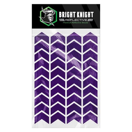 Chevron Hard Hat Reflective Stickers, 1" Purple Acyclic Adhesive Vinyl Tape Made with 3M Reflector Tape, Bicycle Helmet Reflective Tape Outdoor Waterproof for High-Visibility at Night