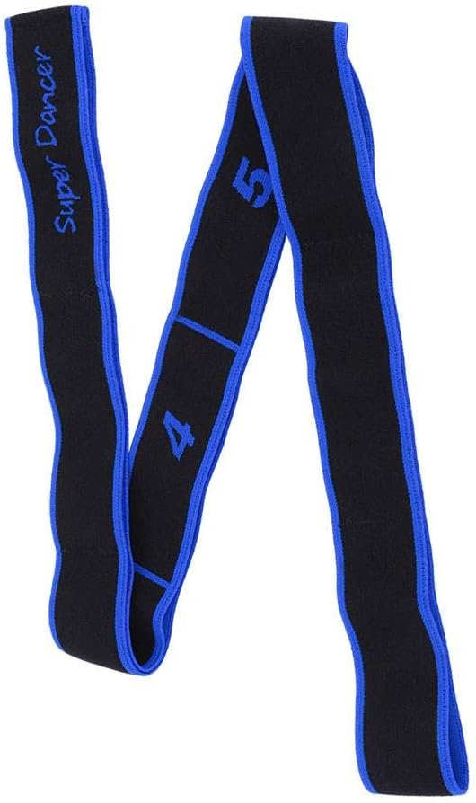 Stretch Band, 8 Loops Elastic Exercise Band for Ballet Dance Gymnastics Training(Blue)