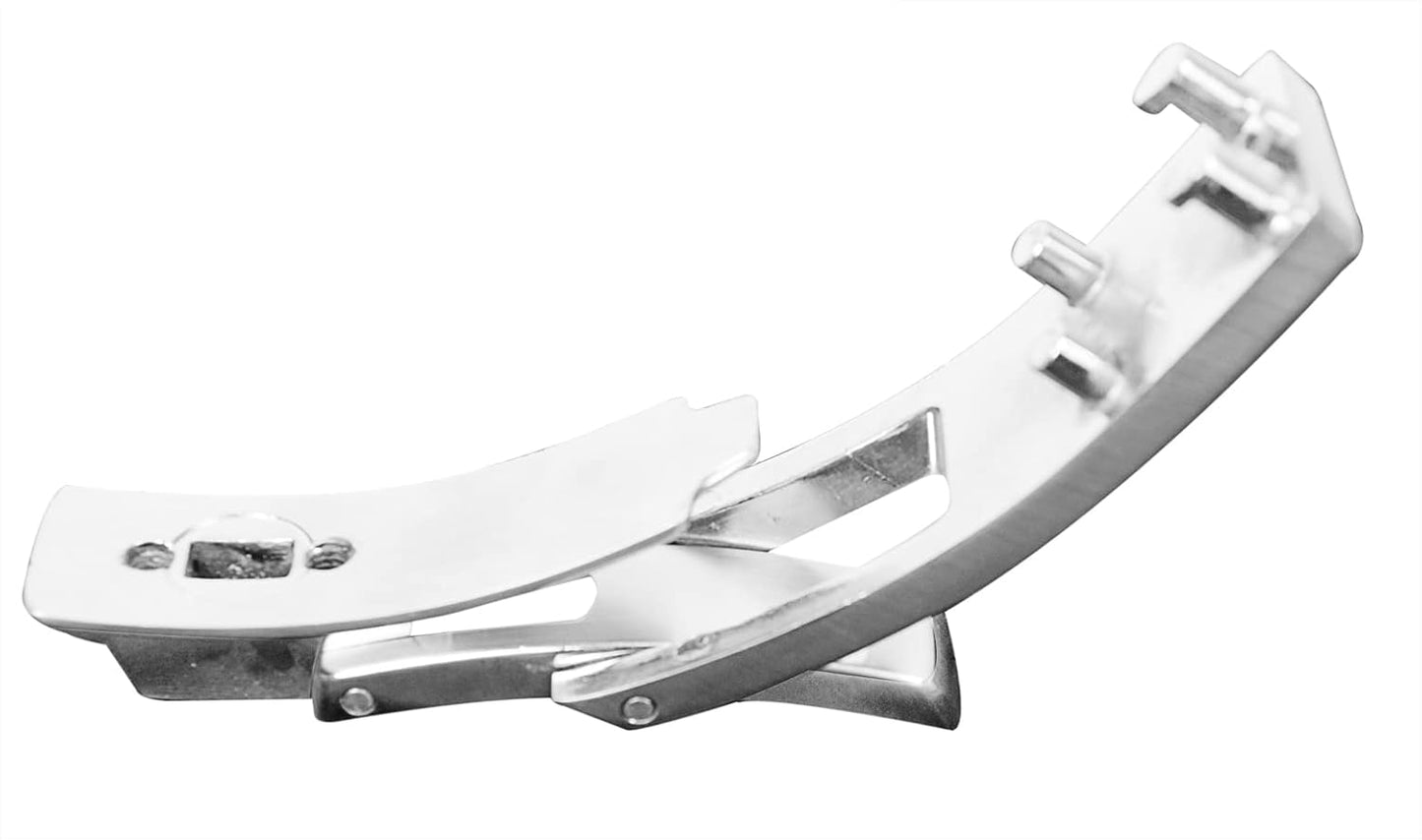 Replacement Lever Buckle for 13MM Thick Powerlifting Lever Belts by Grip Power Pads Weightlifting Belt in Chrome Colors with Embossed LOGO