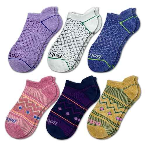 Anti-blister Thick Cushioned Wicking Odor Resist Athletic Casual Ankle Socks 6 Pairs