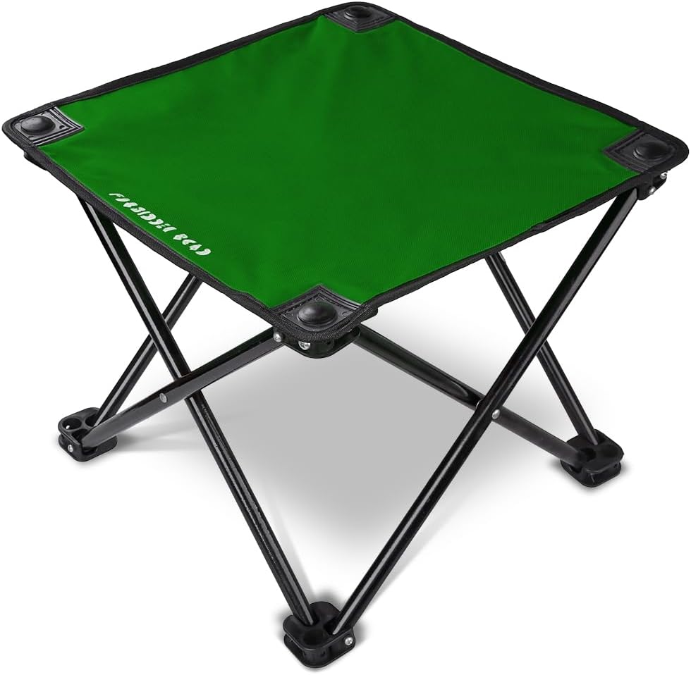 Forbidden Road Camping Stool Portable Footrest for Hiking Fishing Backpacking Beach Travel - Capacity 220lbs (Blue, 14.17 * 11.8 inch)