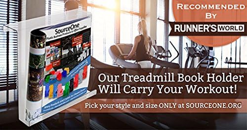 SourceOne LLC Extra Deep Treadmill Book Holder (TBH-X)