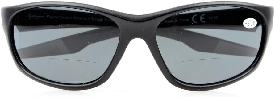 Eyekepper TR90 Unbreakable Sports Bifocal Sunglasses Baseball Running Fishing Driving Golf Softball Hiking