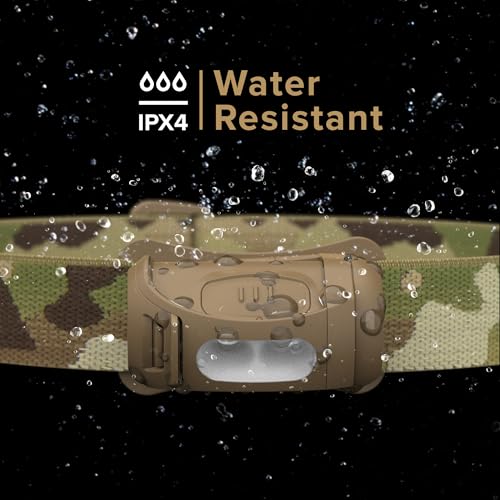 Princeton Tec FRED Tactical LED Headlamp Multicam - Rugged Hands-Free Light