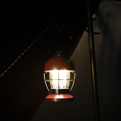 Retro Designed Camping Lantern 5000Mah Rechargeable Outdoor Lantern, Hanging Lantern IPX4 Water Resistance Three Illumination Modes with Dimmer Function, Dimmable Tabletop Lantern, Emergency Lantern