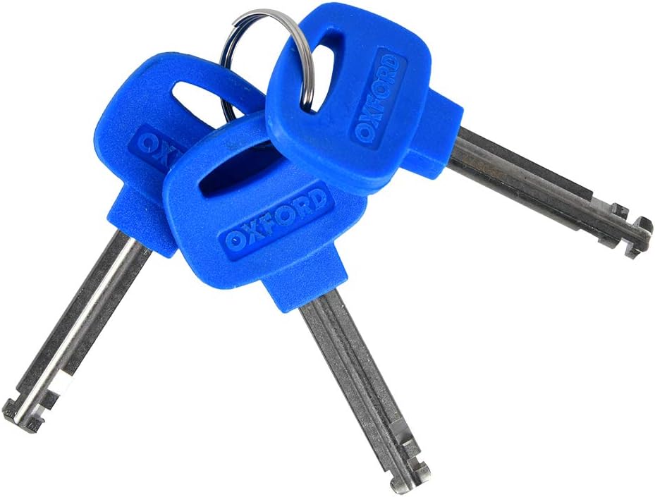 Oxford OF145 Smoke 25mm Diameter 4.9' Long Barrier Armored Cable Lock