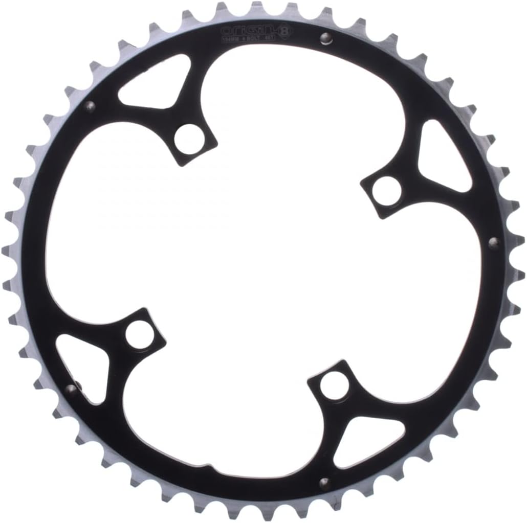 Origin8 Alloy Ramped Chainrings, Black/Silver