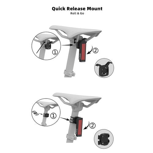 ENFITNIX XlitET2 USB Smart Bike Tail Light, Bicycle Brake Sensing Rear Bike Light,IPX6 Waterproof 5 Modes Safety Warning LED Bike Light