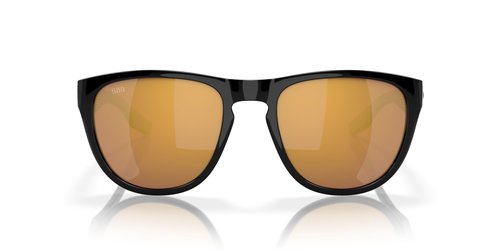 Costa Del Mar Irie Sunglasses, Black/Gold Mirrored 580G, 55 mm