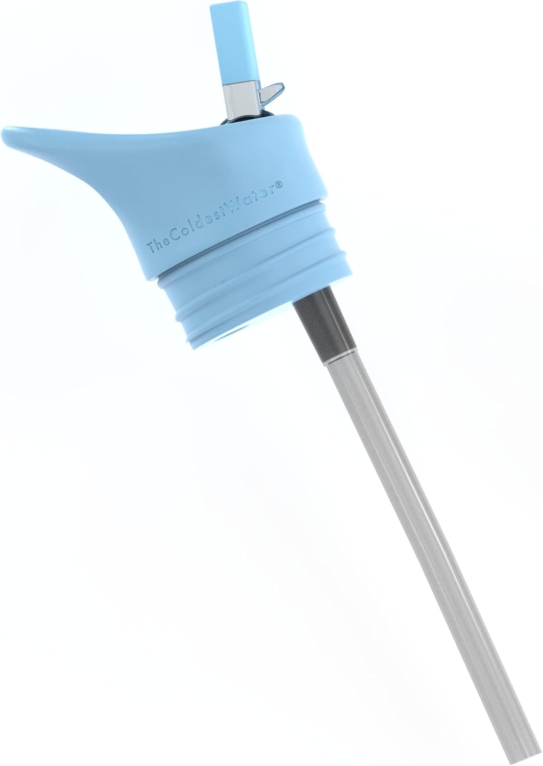 The Coldest Water Insulated Standard Mouth Size 2.0 - Hydro Sports Straw Cap Flip Top Lid - Multi-Compatible with Standard Flask Mouth Size Stainless Steel Water Bottles