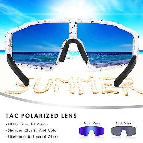 Youth Baseball Sunglasses, Kids Polarized Sports Sunglasses,UV400 Protection Glasses for Boys Girls Softball Cycling