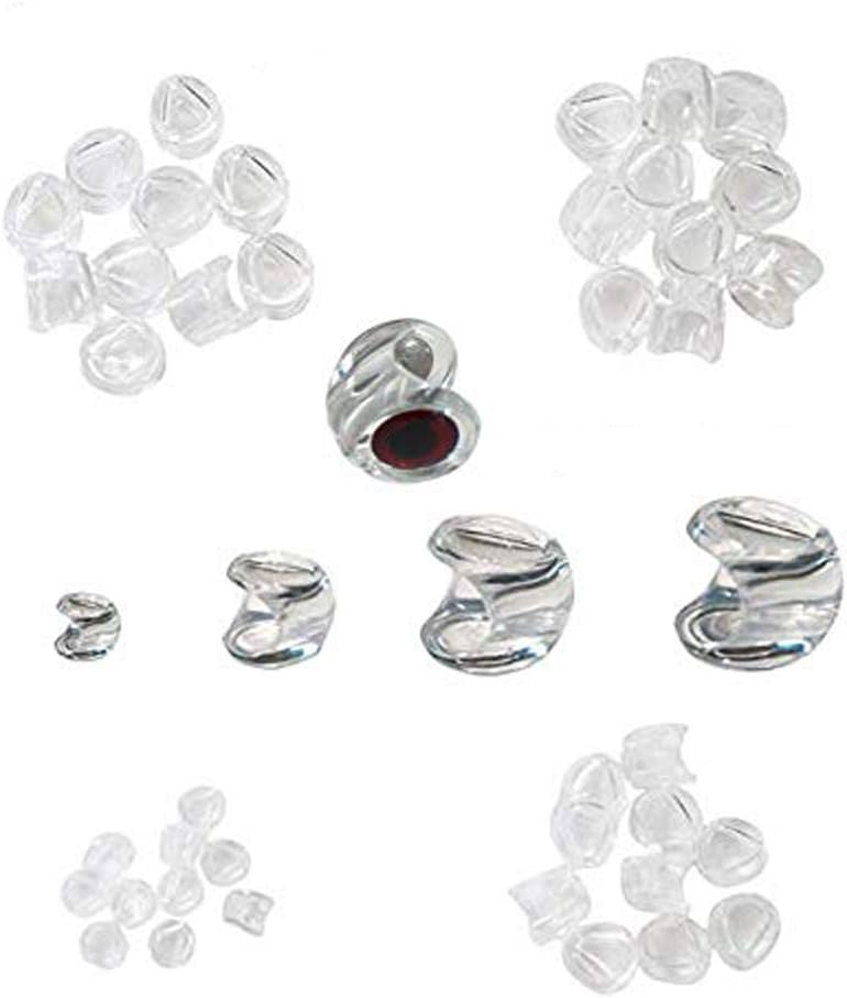 Aventik Weightless Dumbbells Eyese Making,Ghost Fish Head Fly Tying Materials Super Realistic Baitfish Skull Mask Design Ultra Light