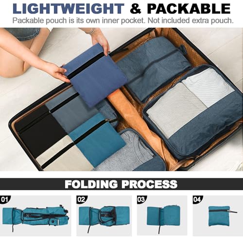 Seektop 15L Small Lightweight Hiking Backpack for Women Men - Teal Blue