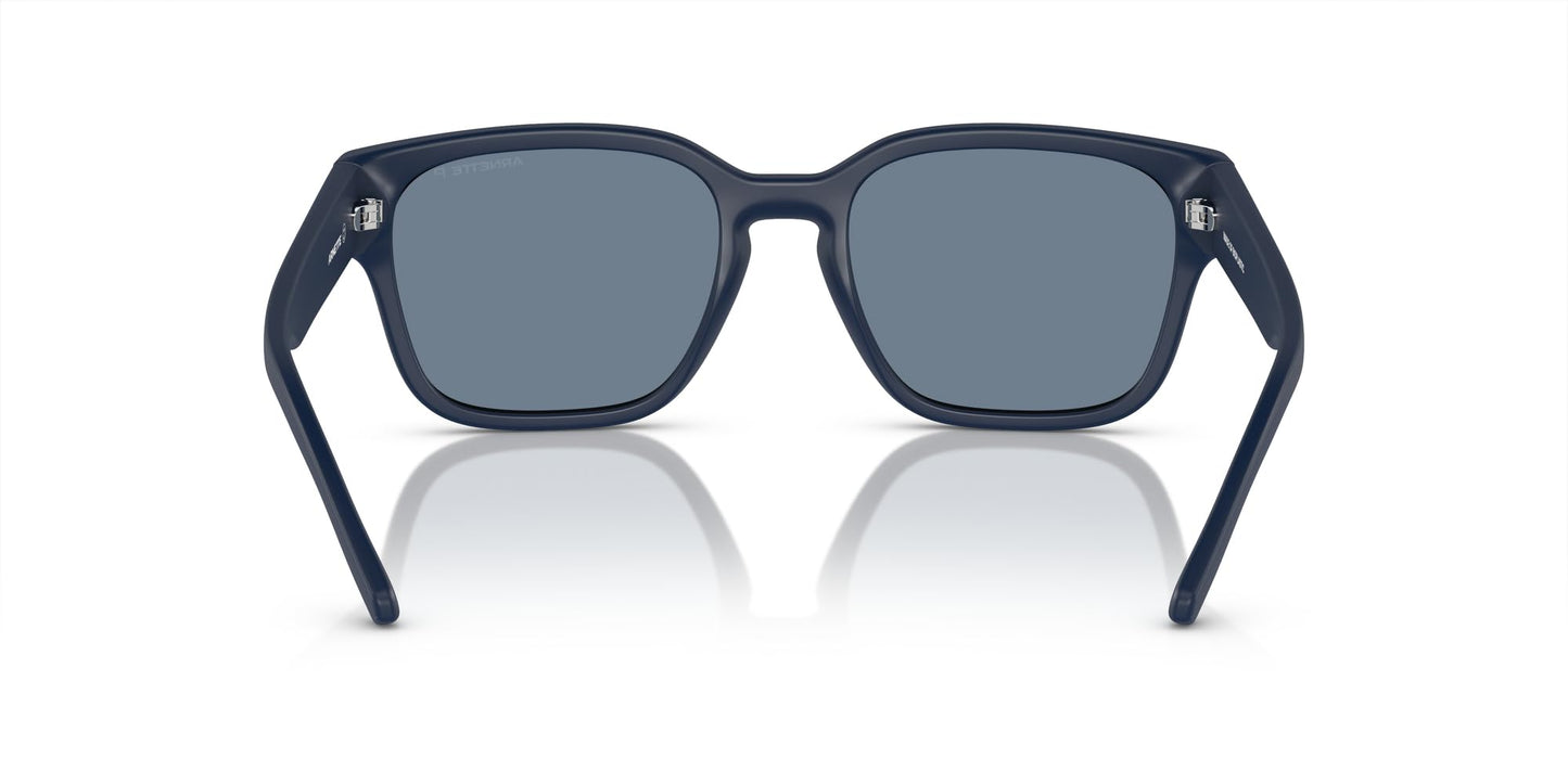 ARNETTE Man Sunglasses Matte Dark Blue Frame, Dark Blue Polarized Lenses, 54MM