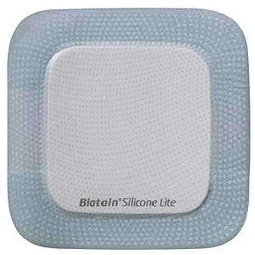 Coloplast Biatain Silicone Lite Foam Dressing, 3" X 3" with 1.38" X 1.38" Pad- Box of 10