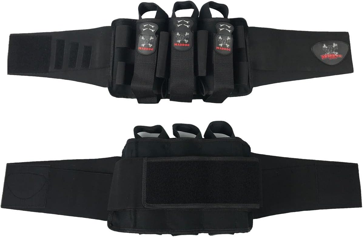 Maddog Pro 3+2 Paintball Harness Pod Pack | Pod Ejection | Adjustable Elastic Velcro Belt