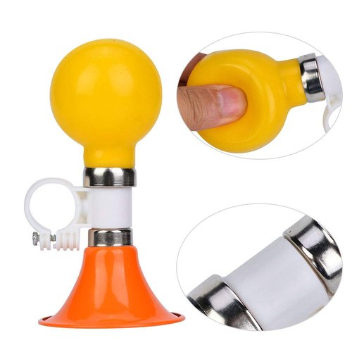 CHICIRIS Kids Bike Horn, Bike Horn Kids, Kids Bike Horn Warning Bell, Bicycle Horn, for Boys Girls Kids Bike Accessory (Orange)