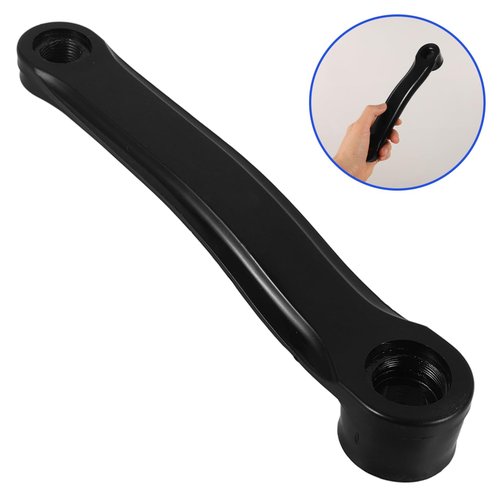 Crankset Bike Bicycle Supplies Left Crank Arms Sturdy Crank Tools Left Pedal Crank Arm Universal Crank Replacement Square Hole Crank Arm Crank Replacements Black Steel Plus Plastic Generic