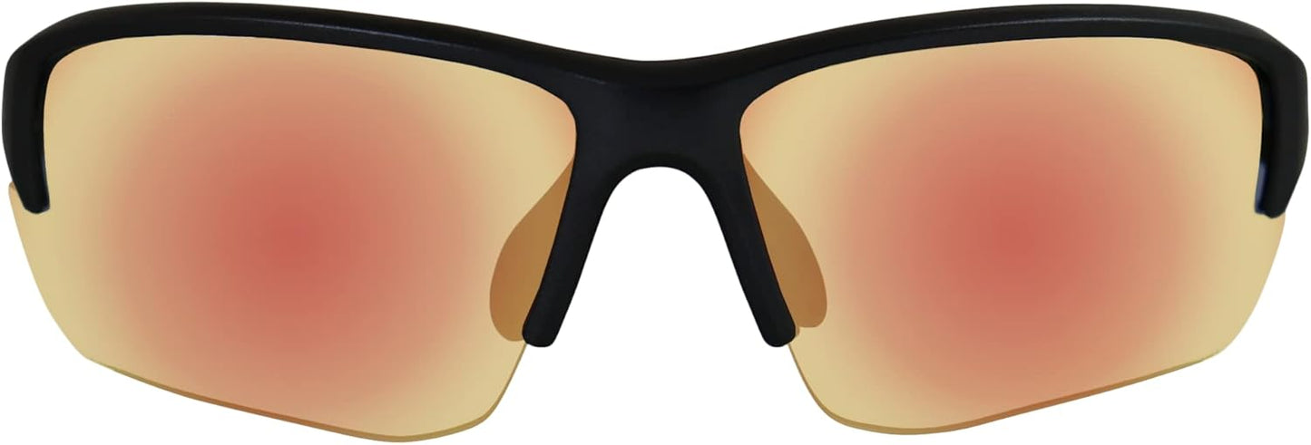 Global Vision Eyewear GTR Hercules 7 24 Anti-Fog Safety Sunglasses ANSI Z87.1 Photochromic Black Frame w/G-Tech Red Lens