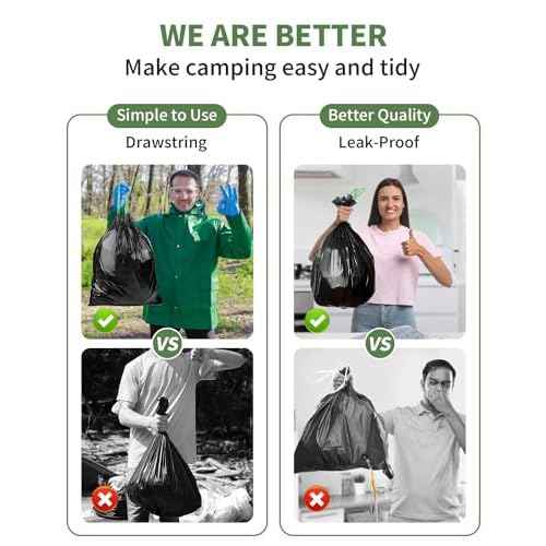 Camping Toilet Bags Poo Gel Set Portable Toilet Bags Camping Toilet Gel