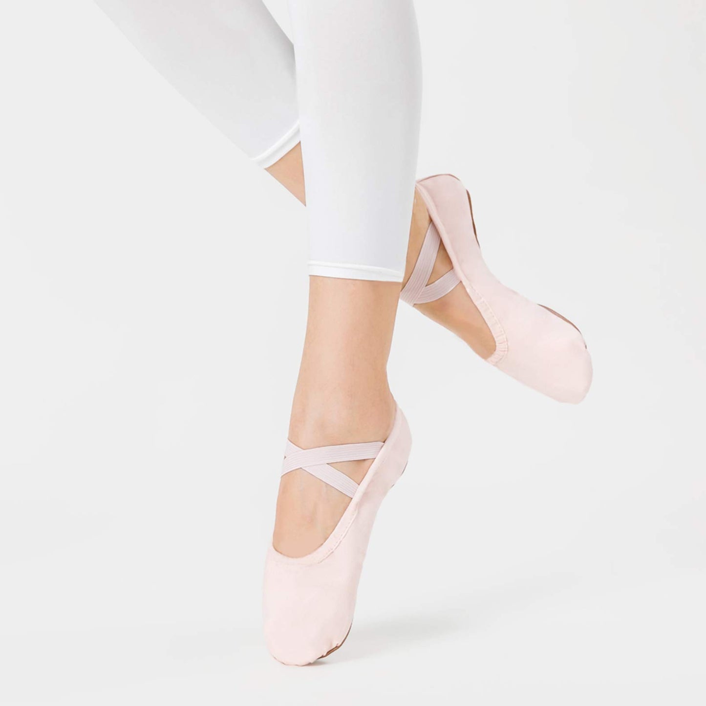 Stelle Canvas Ballet Shoes Toddler Girls Ballet Slippers No-Tie Boys Dance Shoes(Ballet Pink,11ML)