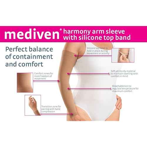 Mediven Harmony Armsleeve 20-30 mmHg for Lymphedema w/ Beaded Silicone Top Band