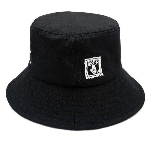 Bucket Hat Unisex Simple Caps Hip Hop Gorros Men Women Cap Beach Fishing Sunhat (US, Alpha, One Size, Black1)