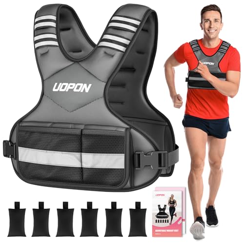 Adjustable Women’s Weighted Vest 6-12 Lb with Iron Sand Weights, Gray 20-32 Lb