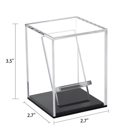 ZIGFRUIT Display Case for Zippo Lighter Stand Holder Clear Acrylic Box Protected Protection Storage Cover Collections