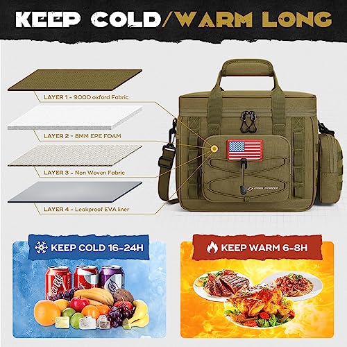 Maelstrom Tactical Lunch Box 15L Khaki with Detachable MOLLE Bag