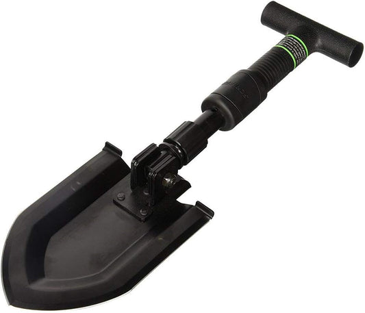 Schrade Delta Class 1 lb Pay Dirt Shovel - Durable Folding 3Cr Steel, Black Oxide Finish for Hiking & Outdoor Use