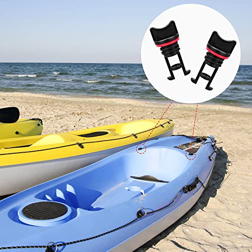 8 Pcs Kayak Drain Plugs with Rubber Gaskets - Marine Grade Threaded Hull Seals