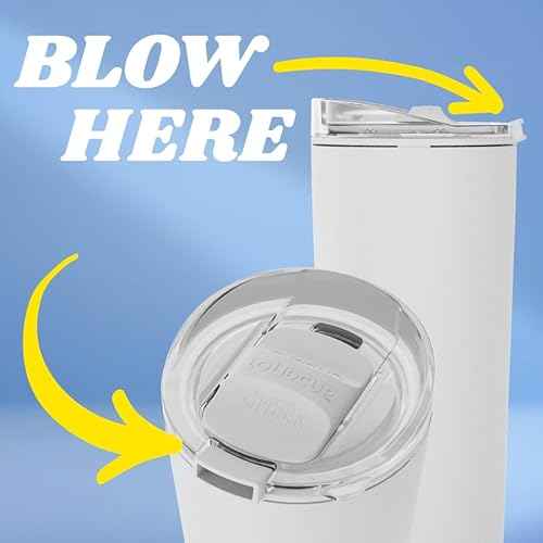 The LoudCup Tumbler + Stadium Horn - Insulated Cup Reusable Water Bottle Coffee Travel Mug - Worlds Loudest Cup for Game Day