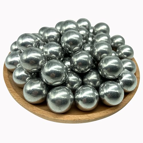 35 x 68 Aluminum Balls Self Defense Glass Breaker, 68 Caliber Hard Solid Ammo Projectiles Compatible with Byrna SD/LE and Umarex T4E HDR68/ HDS68/HDX68/ HDB68 (7.3 Grams, Silver)