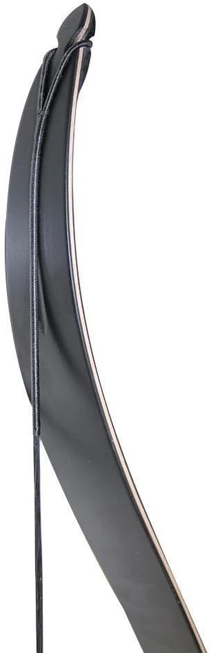 TOPARCHERY Archery 56" Takedown Hunting Recurve Bow Metal Riser Right Hand Black Longbow