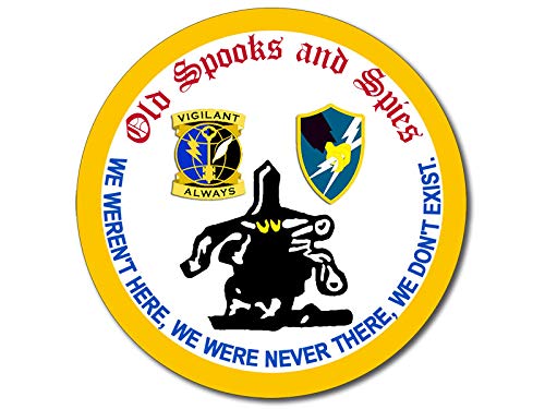 3-Inch Old Spooks and Spies Vinyl Sticker for Car Laptop Water Bottle – American Army License