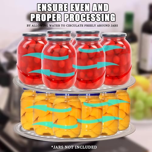 11-Inch Stainless Steel Canning Rack for Pressure Cookers - 3 Pack, Compatible with Presto and All-American Models - Variation of Canner Rack-11-3p