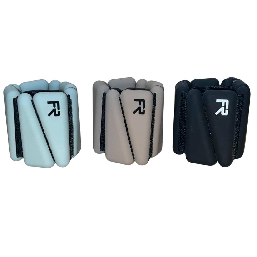 FR Wrist and Ankle Weights for Women, Black, Blue, Gray (Black)