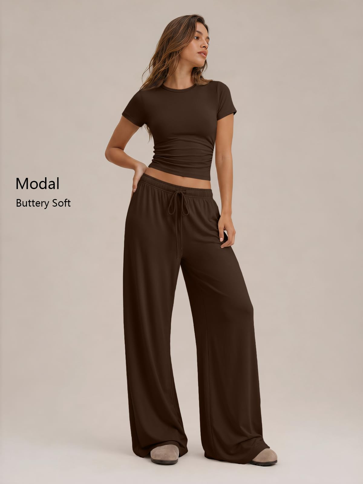 Trendy Queen Womens 2 Two Piece Set 2026 Summer Workout Vacation Gym Clothes Fall Fashion Lounge Matching Airport Travel Outfit Resort Wear Fitness Athleisure Clothing