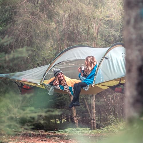 Tentsile Stingray V3 Tree Tent, Camping Hammock Tent, 3P Capacity, Portable Tree House Shelter for Campers, Backyards, Campgrounds (Dark Grey)